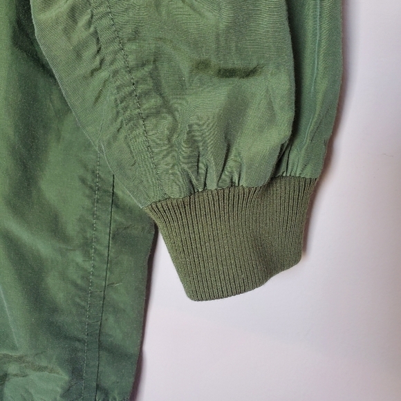 Vince Army Green Oversized Parka Utility Bomber Jacket Women's Size S - Picture 8 of 14